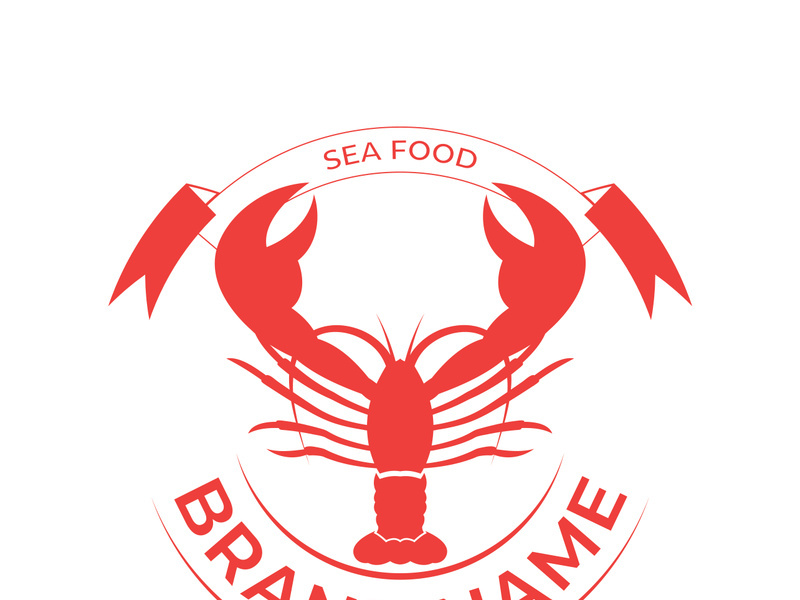 Vintage lobster logo