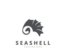Seashell Logo. Ocean Animals premium quality graphic outline symbols collection