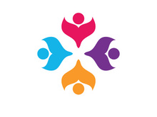 Colorful community group team People Logo Design
