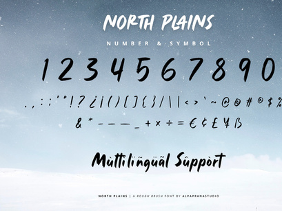 North Plains - Rough Brush Font