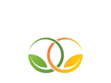 Green leaf ecology nature element vector icon