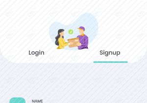 Pantallas de Inicio de sesión y Registro para app de Delivery