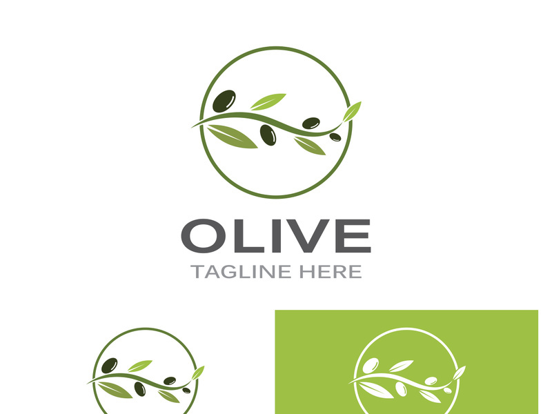 Olive fruit logo design.