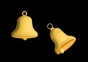 3D School Bell Illustration