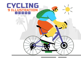 9 Outdoor Cycling Illustration preview picture