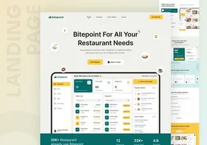 Bitepoint - Restaurant POS Dashboard & Landing Page