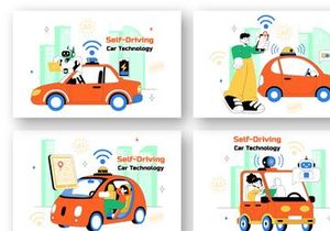 10 Self Driving Car Technology Illustration