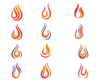 Fire flame vector illustration design