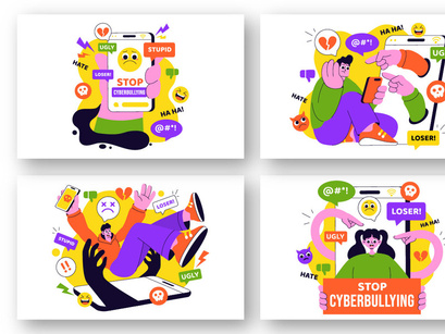 10 Cyberbullying Illustration