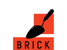 creative brick logo designs for buildings, architectural buildings, civil engineering, building materials shops
