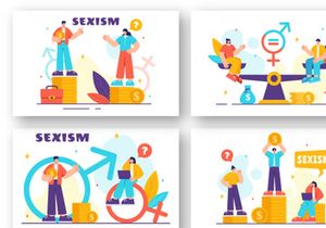 12 Sexism Men and Women Illustration