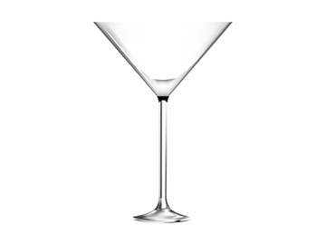 Empty martini glass realistic vector illustration preview picture