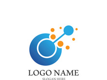 Molecule symbol logo template vector illustration design