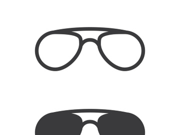 Glasses symbol vector icon preview picture