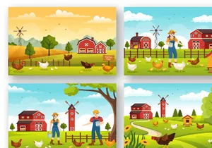 17 Poultry Farm Design Illustration