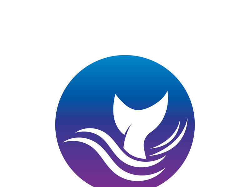 Ocean water wave wave logo design.