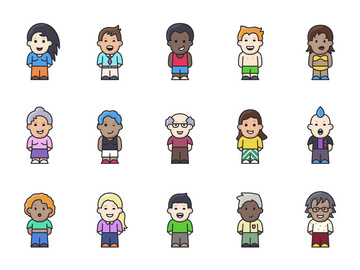 Lil Buddies - 15 People Icons preview picture