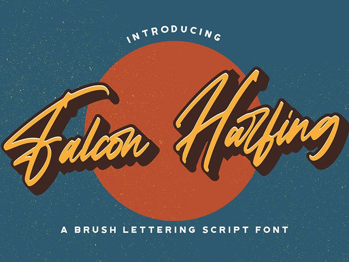 Falcon Harfing - Bold Script Font