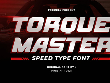 Torque Master Display Font preview picture
