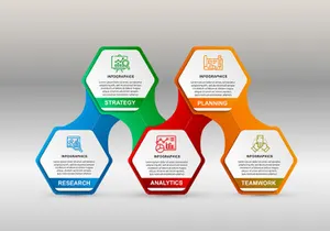 3D-Business Infography Set