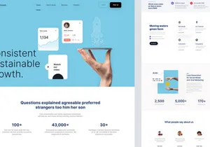 Landing Page design template for Agencies