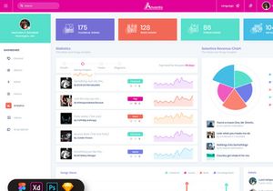 Atvantic-Music App Admin Dashboard UI Kit