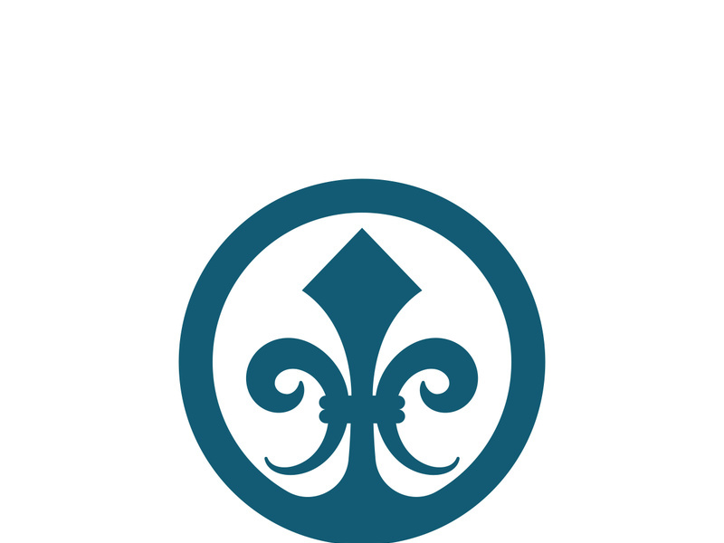 Fleur de lis vector icon design