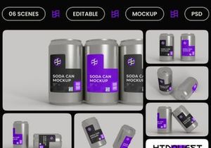 Soda Can Mockup