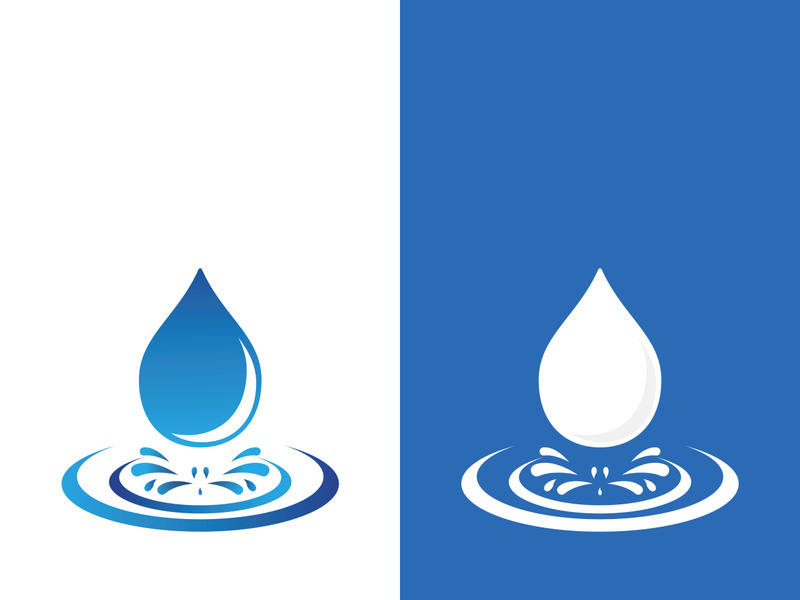 Background water drop logo icon vector illustration