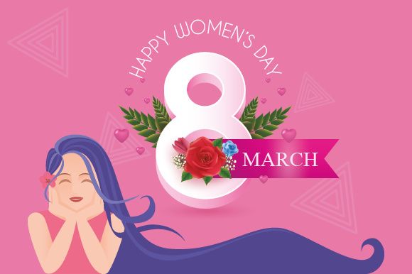 Instagram template, happy women's day 8 march