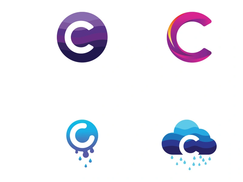 C Letter Logo Template vector icon design