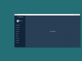 HTML5 Dashboard Template preview picture