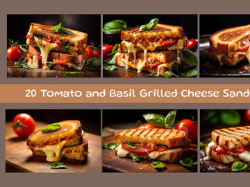 Tomato and Basil Grilled Cheese Sandwich preview picture