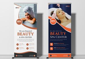 Beauty Spa Roll Up Banner Template Ver-2