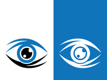 Branding identity corporate eye care vector logo design