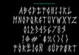 Black Dread | Death Metal Font