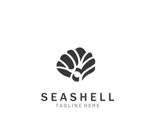 Seashell Logo. Ocean Animals premium quality graphic outline symbols collection