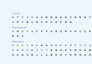 Stannum Icon Set 300 Solid vector icons.