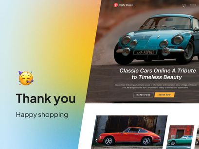 Coche Clasico - Classic Car Landing Page