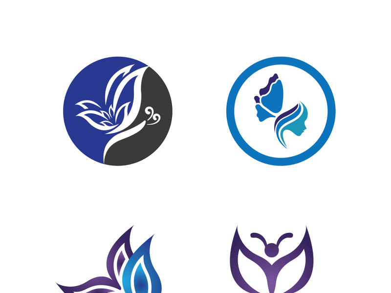 Beauty butterfly vector icon design