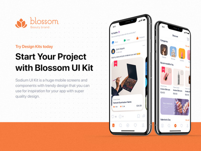 Blossom - Beauty UI Kit for Sketch