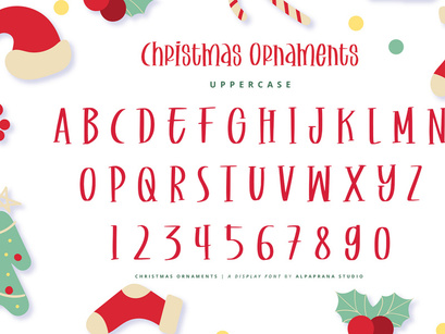 Christmas Ornaments - Display Font