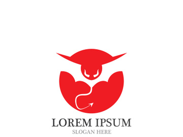 Bull horn logo and symbols template icons app preview picture