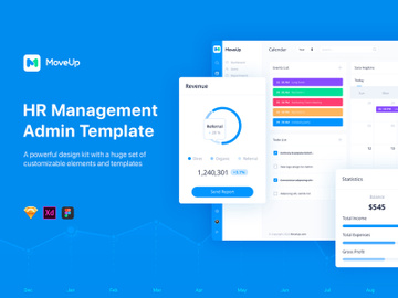 MoveUp - HR Management UI Kit for Sketch preview picture
