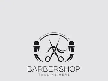 Barber Shop Vintage Element Style logo design preview picture
