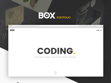 Box Portfolio - Free HTML template preview picture