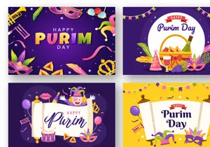 17 Happy Purim Day Illustration