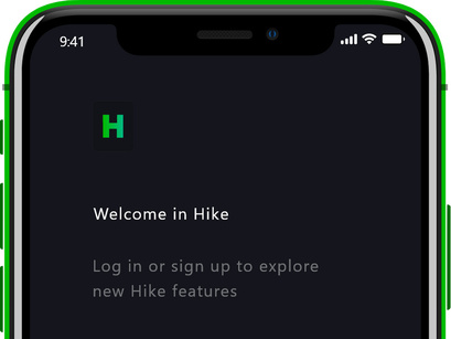 Hike App for ios - UI Kit