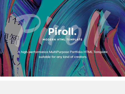 Piroll: A design template for agency/personal portfolio