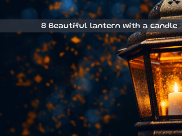 Beautiful lantern with a candle preview picture